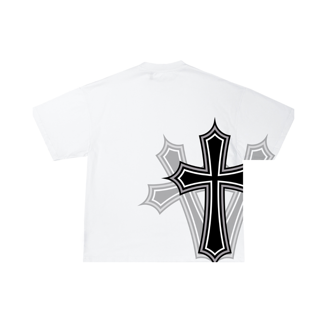 3 CROSSES WHITE T-SHIRT