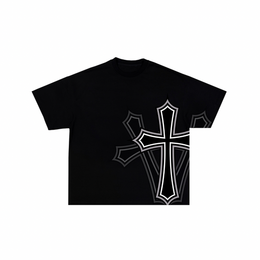 3 CROSSES BLACK T-SHIRT